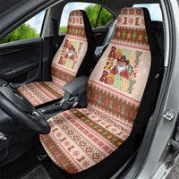 Howdy Christmas Car Seat Cover Cowboy Santa Western Xmas - Wonder Print Shop