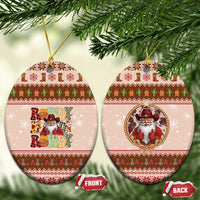 Howdy Christmas Ceramic Ornament Cowboy Santa Western Xmas - Wonder Print Shop