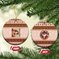 Howdy Christmas Ceramic Ornament Cowboy Santa Western Xmas - Wonder Print Shop