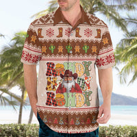 Howdy Christmas Hawaiian Shirt Cowboy Santa Western Xmas - Wonder Print Shop
