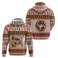 Howdy Christmas Hoodie Cowboy Santa Western Xmas - Wonder Print Shop