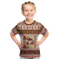 Howdy Christmas Kid T Shirt Cowboy Santa Western Xmas - Wonder Print Shop