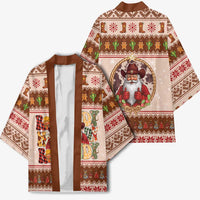 Howdy Christmas Kimono Cowboy Santa Western Xmas - Wonder Print Shop