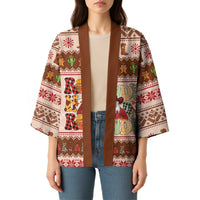 Howdy Christmas Kimono Cowboy Santa Western Xmas - Wonder Print Shop