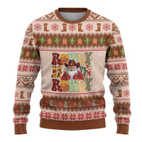 Howdy Christmas Ugly Christmas Sweater Cowboy Santa Western Xmas - Wonder Print Shop