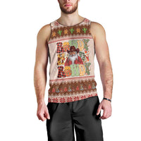Howdy Christmas Men Tank Top Cowboy Santa Western Xmas - Wonder Print Shop