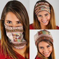 Howdy Christmas Neck Gaiter Cowboy Santa Western Xmas - Wonder Print Shop