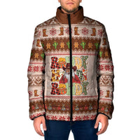 Howdy Christmas Padded Jacket Cowboy Santa Western Xmas - Wonder Print Shop