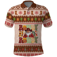 Howdy Christmas Polo Shirt Cowboy Santa Western Xmas - Wonder Print Shop