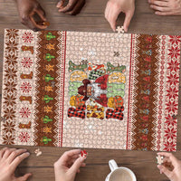Howdy Christmas Puzzle Cowboy Santa Western Xmas - Wonder Print Shop