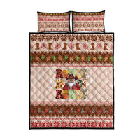 Howdy Christmas Quilt Bed Set Cowboy Santa Western Xmas - Wonder Print Shop