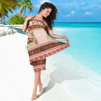 Howdy Christmas Sarong Cowboy Santa Western Xmas - Wonder Print Shop