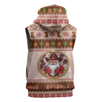 Howdy Christmas Sleeveless Hoodie Cowboy Santa Western Xmas - Wonder Print Shop