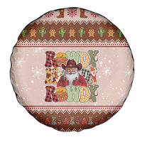 Howdy Christmas Spare Tire Cover Cowboy Santa Western Xmas - Wonder Print Shop