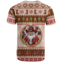 Howdy Christmas T Shirt Cowboy Santa Western Xmas - Wonder Print Shop