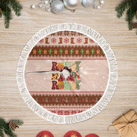 Howdy Christmas Tree Skirt Cowboy Santa Western Xmas - Wonder Print Shop