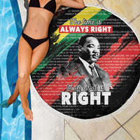 MLK Honoring The Legacy Beach Blanket Black Version LT05 - Wonder Print Shop