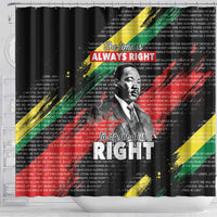 MLK Honoring The Legacy Shower Curtain Black Version