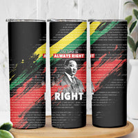 MLK Honoring The Legacy Skinny Tumbler Black Version LT05 - Wonder Print Shop
