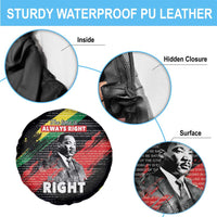 MLK Honoring The Legacy Spare Tire Cover Black Version LT05 - Wonder Print Shop