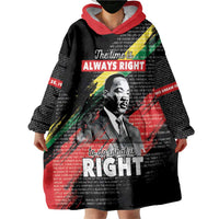MLK Honoring The Legacy Wearable Blanket Hoodie Black Version LT05 - Wonder Print Shop
