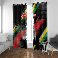 MLK Honoring The Legacy Window Curtain Black Version LT05 - Wonder Print Shop