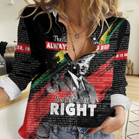 MLK Honoring The Legacy Women Casual Shirt Black Version LT05 - Wonder Print Shop