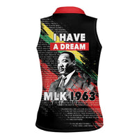 MLK Honoring The Legacy Women Sleeveless Polo Shirt Black Version LT05 - Wonder Print Shop