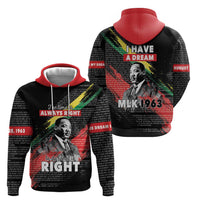 MLK Honoring The Legacy Zip Hoodie Black Version LT05 - Wonder Print Shop