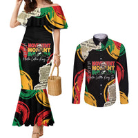 Remembering The Legacy Of MLK Couples Matching Mermaid Dress and Long Sleeve Button Shirt