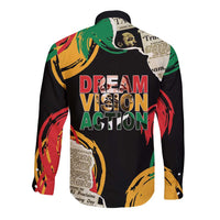 Remembering The Legacy Of MLK Long Sleeve Button Shirt LT05 - Wonder Print Shop