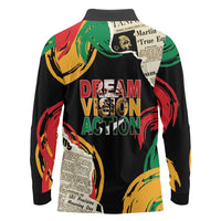 Remembering The Legacy Of MLK Long Sleeve Polo Shirt LT05 - Wonder Print Shop