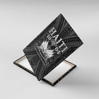 Haiti 1804 Canvas Wall Art Polynesian Silver Neg Maron LT05 - Wonder Print Shop