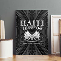 Haiti 1804 Canvas Wall Art Polynesian Silver Neg Maron LT05 - Wonder Print Shop