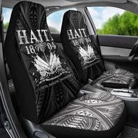 Haiti 1804 Car Seat Cover Polynesian Silver Neg Maron LT05 - Wonder Print Shop