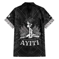 Haiti 1804 Family Matching Tank Maxi Dress and Hawaiian Shirt Polynesian Silver Neg Maron LT05 - Wonder Print Shop