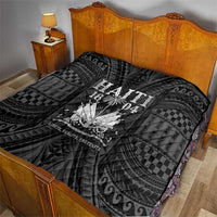 Haiti 1804 Quilt Polynesian Silver Neg Maron LT05 - Wonder Print Shop