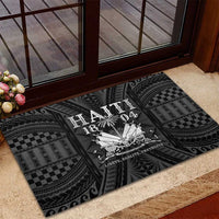 Haiti 1804 Rubber Doormat Polynesian Silver Neg Maron LT05 - Wonder Print Shop