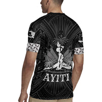 Haiti 1804 Rugby Jersey Polynesian Silver Neg Maron LT05 - Wonder Print Shop