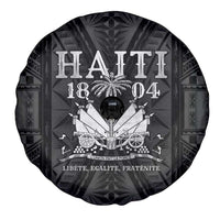 Haiti 1804 Spare Tire Cover Polynesian Silver Neg Maron LT05 - Wonder Print Shop