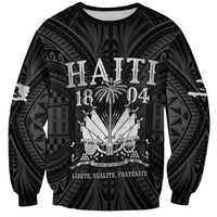 Haiti 1804 Sweatshirt Polynesian Silver Neg Maron LT05 - Wonder Print Shop