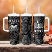 Haiti 1804 Tumbler With Handle Polynesian Silver Neg Maron LT05 - Wonder Print Shop