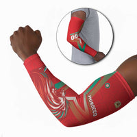 Custom Morocco WC Football 2026 Arm Sleeves Go Champions Lion Spirit - Wonder Print Shop