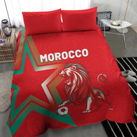 Morocco WC Football 2026 Bedding Set Go Champions Lion Spirit - Wonder Print Shop