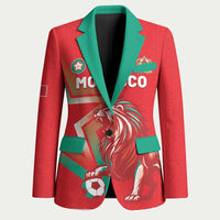 Custom Morocco WC Football 2026 Blazer Go Champions Lion Spirit - Wonder Print Shop