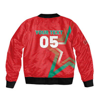 Custom Morocco WC Football 2026 Bomber Jacket Go Champions Lion Spirit - Wonder Print Shop
