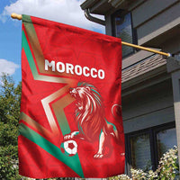 Morocco WC Football 2026 Garden Flag Go Champions Lion Spirit - Wonder Print Shop