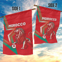Morocco WC Football 2026 Garden Flag Go Champions Lion Spirit - Wonder Print Shop