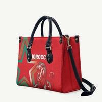 Morocco WC Football 2026 Leather Bag Go Champions Lion Spirit - Wonder Print Shop