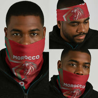 Morocco WC Football 2026 Neck Gaiter Go Champions Lion Spirit - Wonder Print Shop